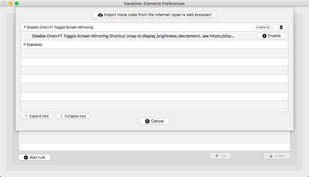 add rule to Karabiner