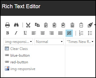 CSS Class Toolbar