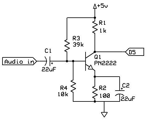 Audio amplifier schematic