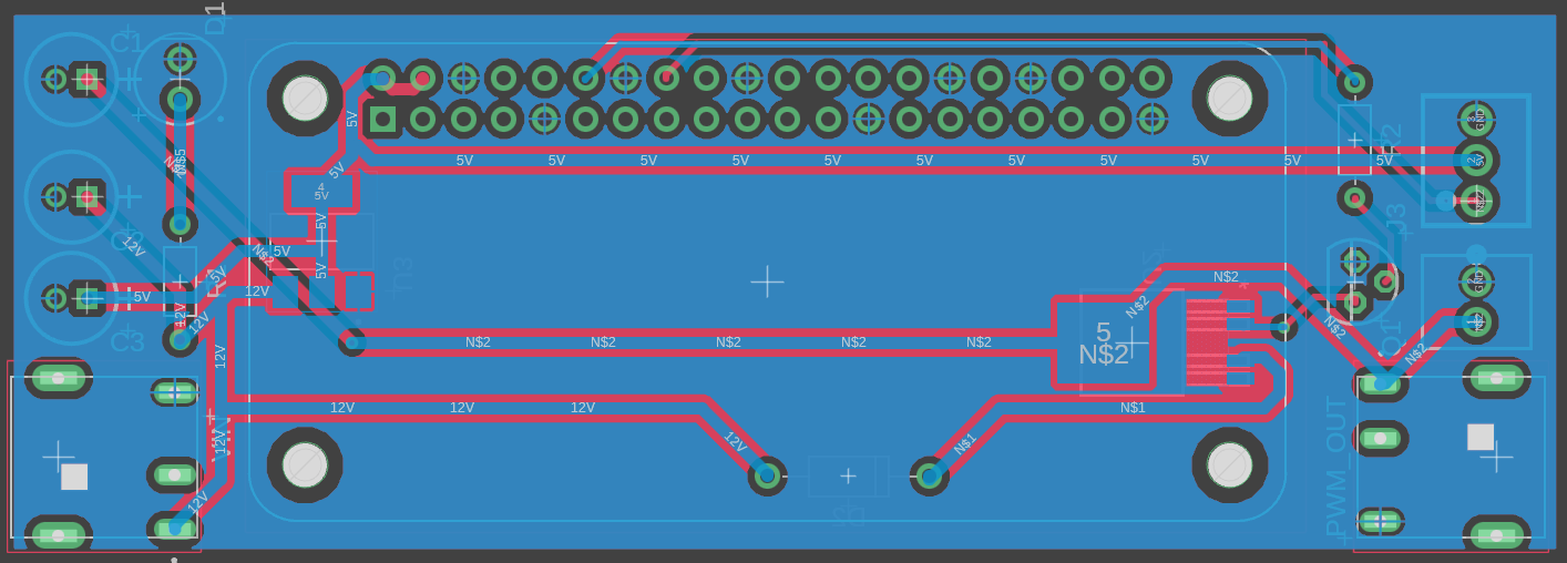 Bottom side of board design