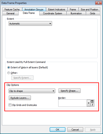 Data frame Clip