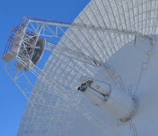 ASA Deep Space Network 70 m dish antenna detail