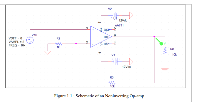 Schematic diagram to be simulated