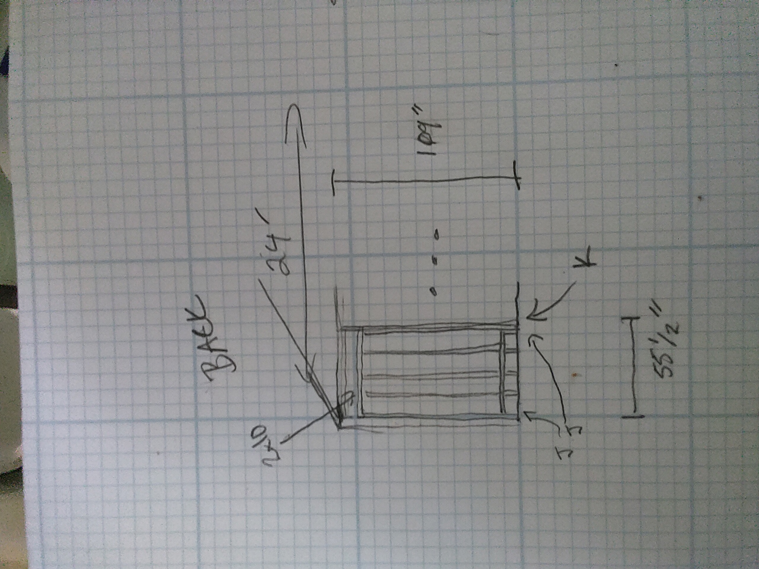 2x10 header wall drawing