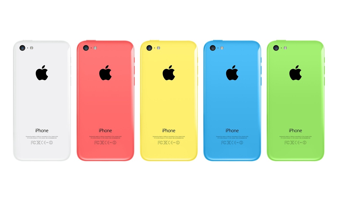 5 iPhone 5c with different colours