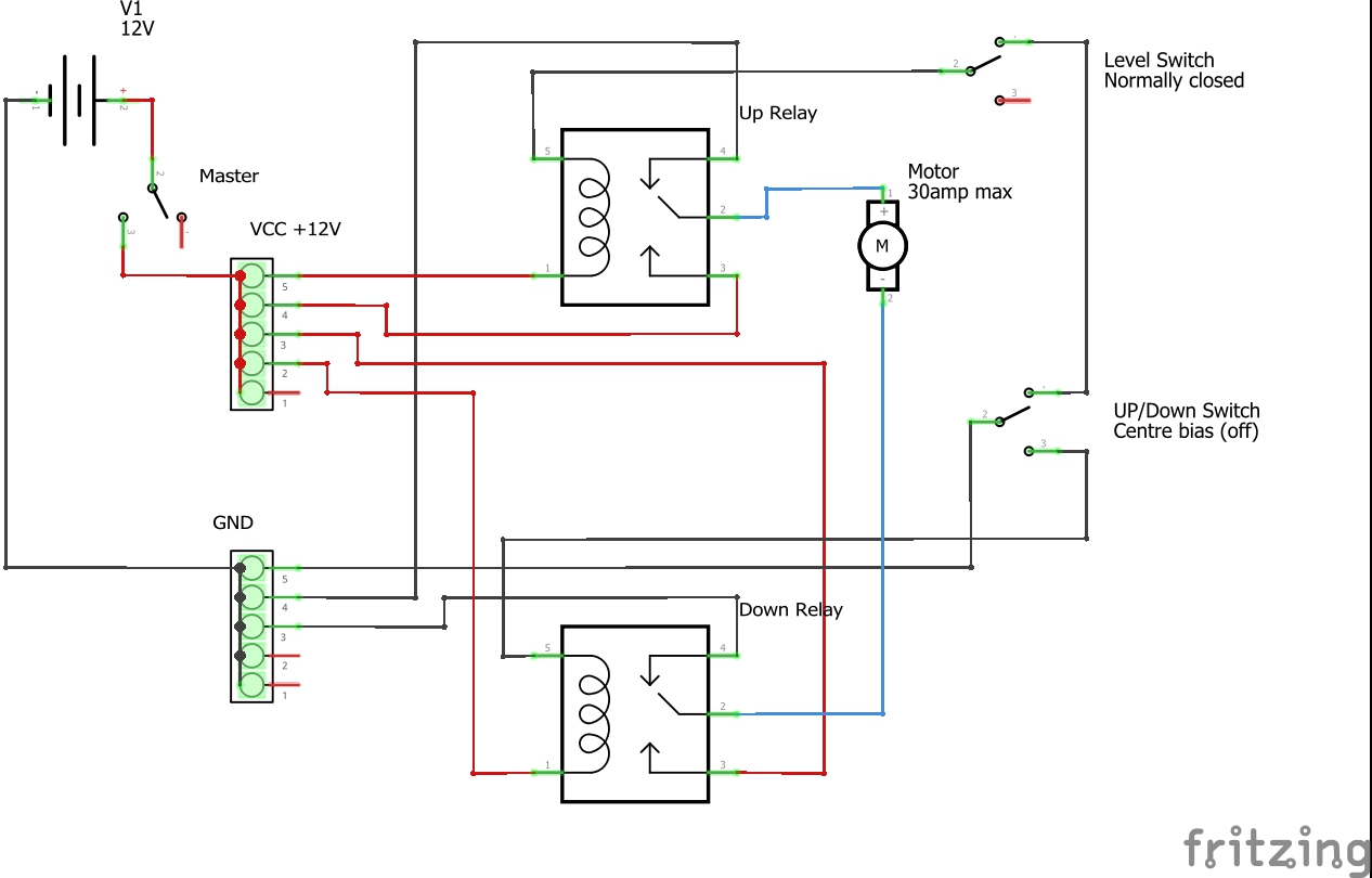 power bed schematic