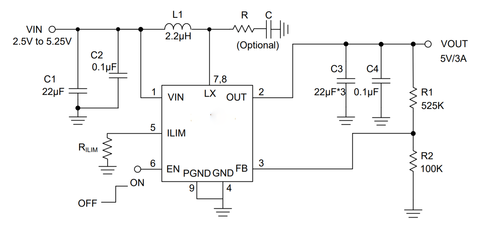 Typical circuit