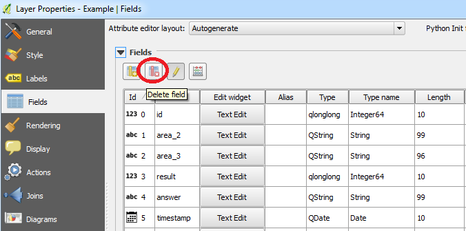 Field Properties