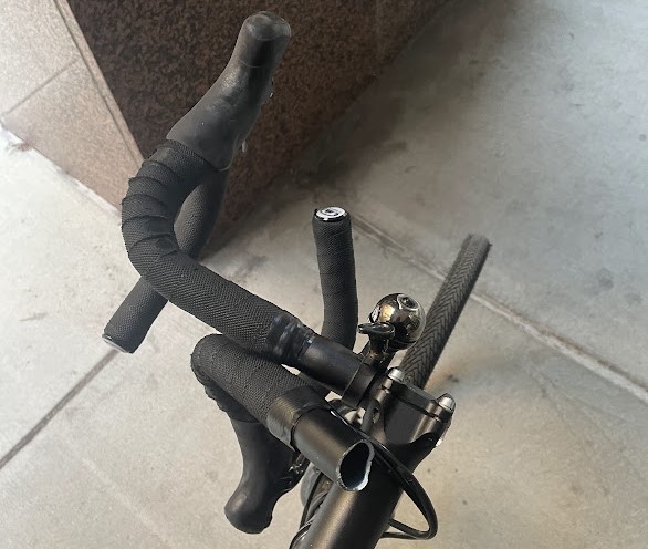 image of handlebars cleaved in half