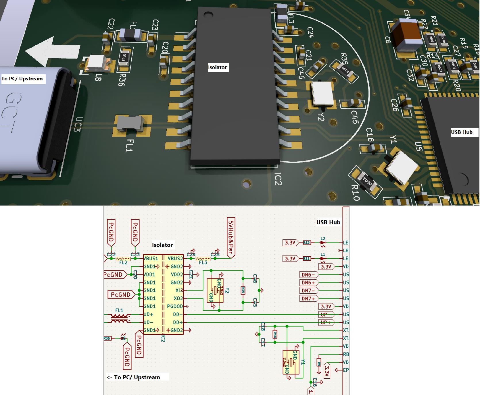 My PCB hookup