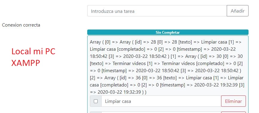 Local con XAMPP