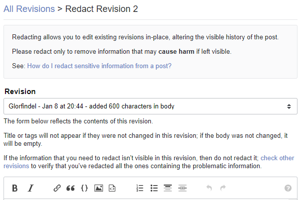 screenshot of new revision tool with inline guidance