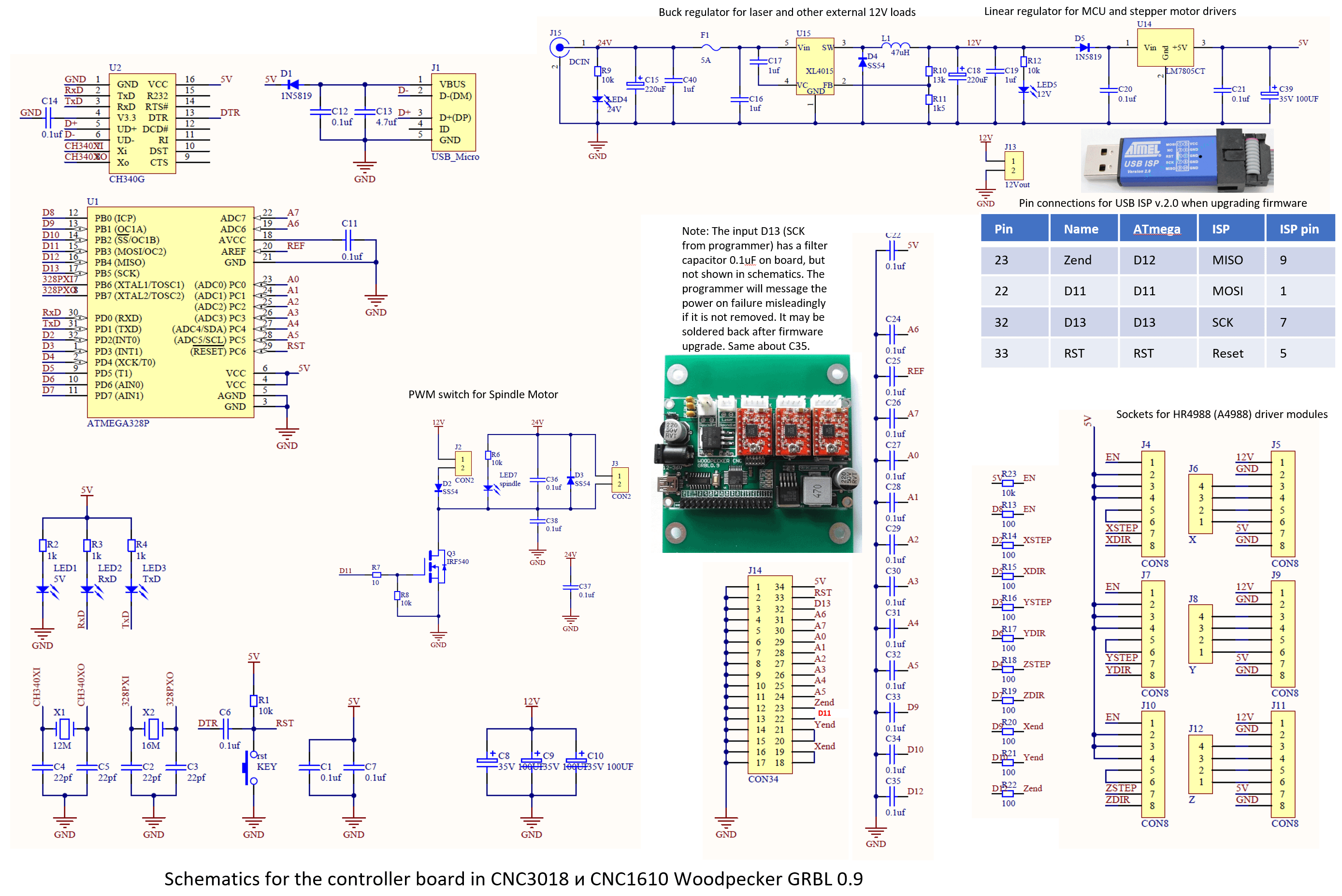 3018 cnc controller schematic