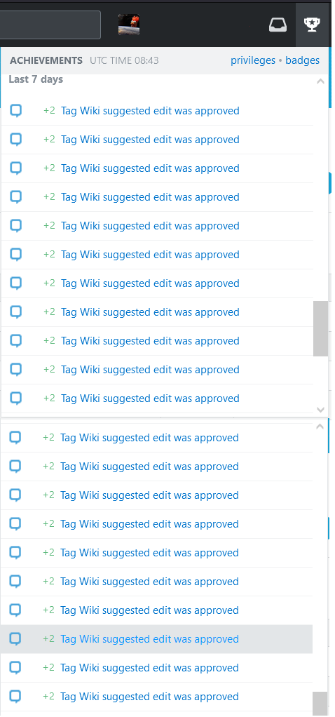 screenshot achievements dialogue with tag wiki events