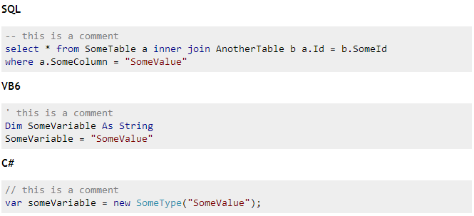 StackOverflow Syntax Highlighting