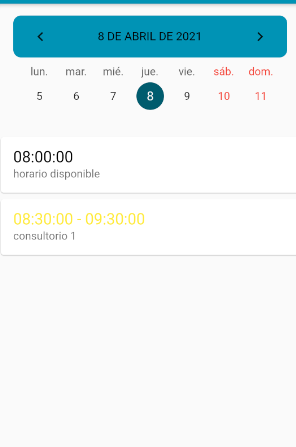 en esta imagen es lo que desean que ponga, para mostrar los horarios disponibles 