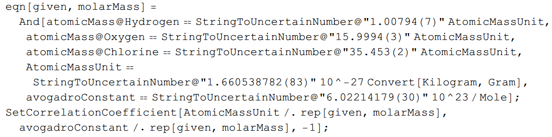 StringToUncertainNumber and SetCorrelationCoefficient