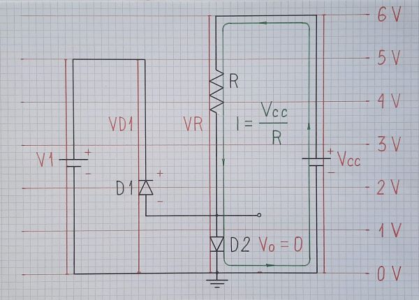 Diode circuit_step 1