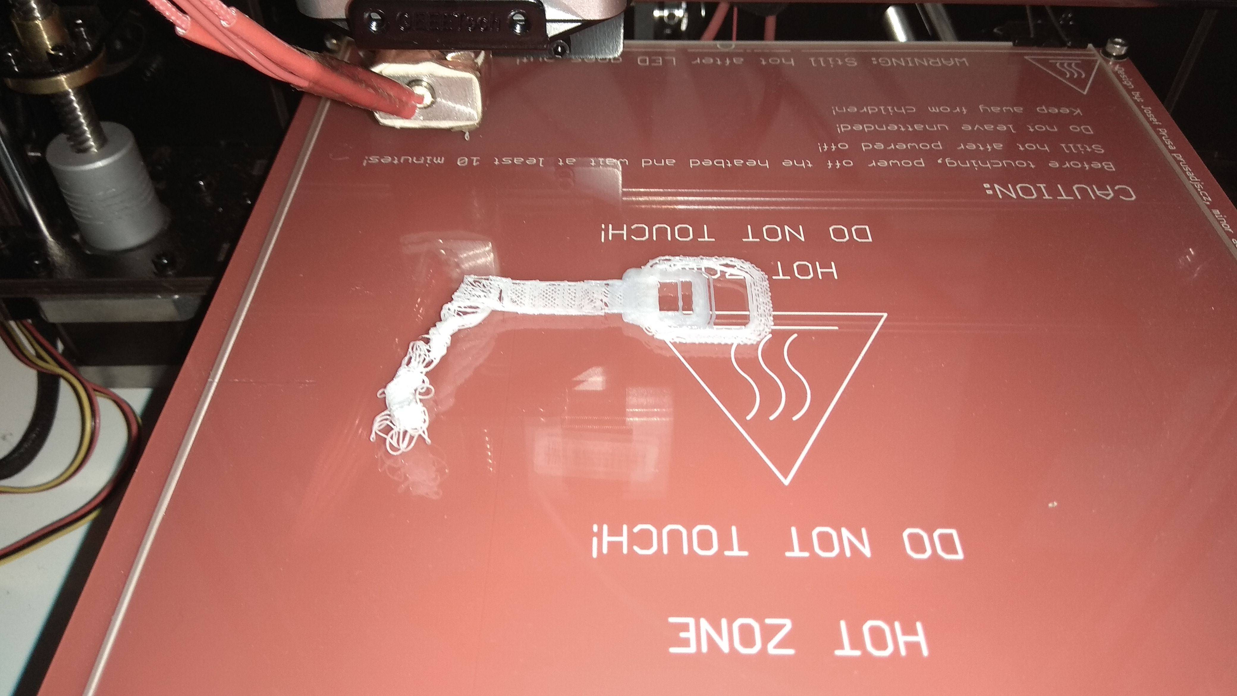 Calibration cube print failed