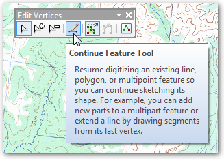 Continue Feature tool icon