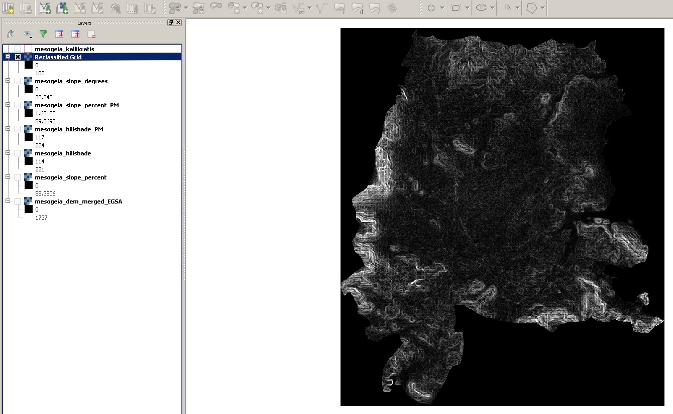 Slope in QGIS