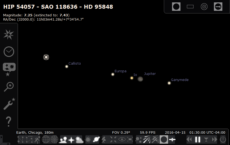 Screenshot of Jupiter and HD 95848