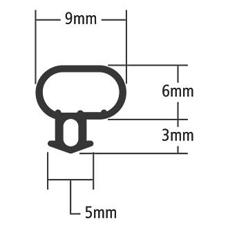 Profile of UPVC window seal