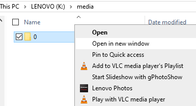 VLC Context Menu UI