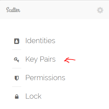 Key Pairs in scatter