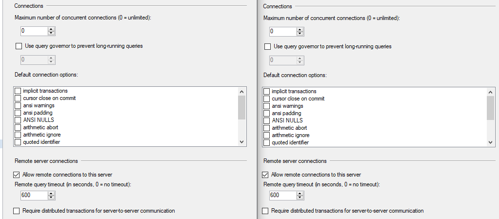 Connections Config