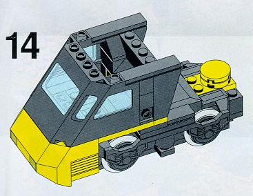 Locomotive with upper section nearly complete