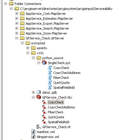 Screen shot of .pyt and .tbx from Arcmap