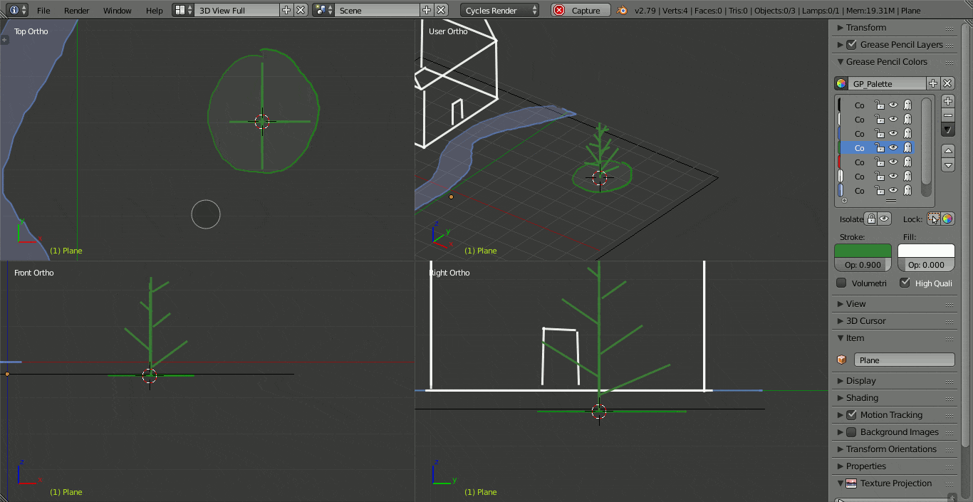 grease pencil quad view part 3