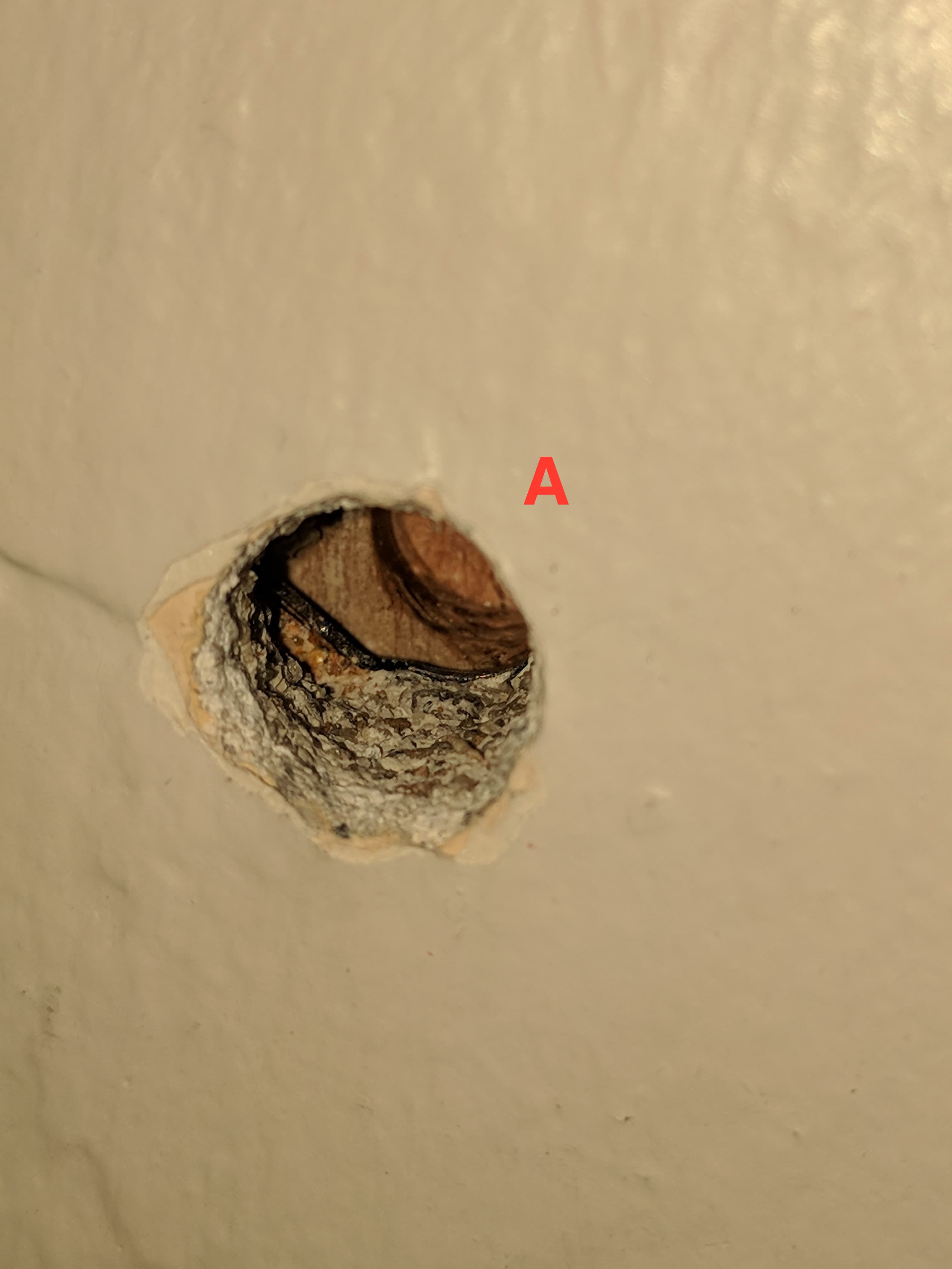 Hole A (hit wood)