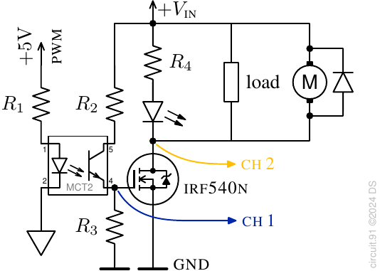  n-MOSFETswZ.png showing our circuit with different loads