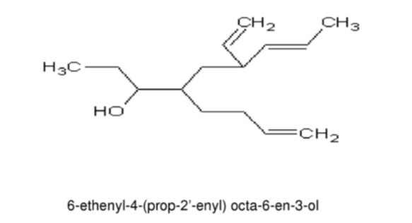 6-ethenyl-4-(prop-2'-enyl) octa-6-en-3-ol