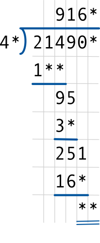 Long Division sum