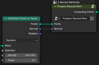 Prepare Raycast node group