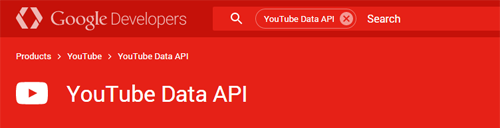 YouTube API Reference