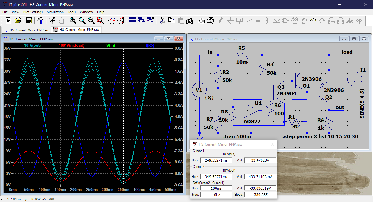 High Side Current Mirror PNP