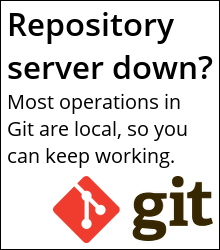 Git — keep working without worrying about downtime