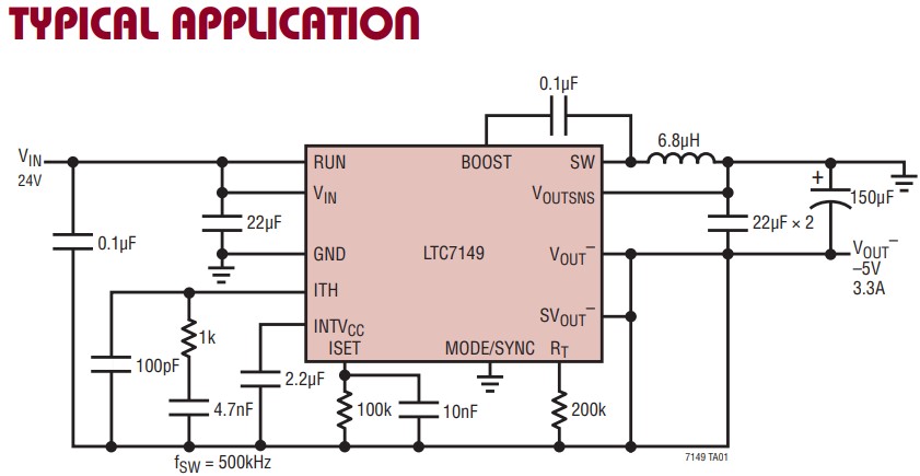 Circuit diagram from the data sheet