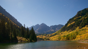 Maroon Bells Under Moonlight