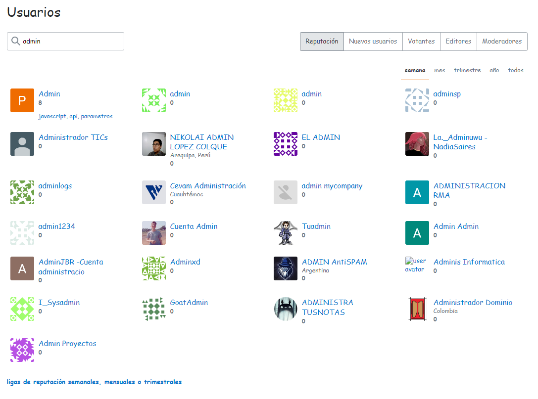 users with names containing admin (Spanish SO)