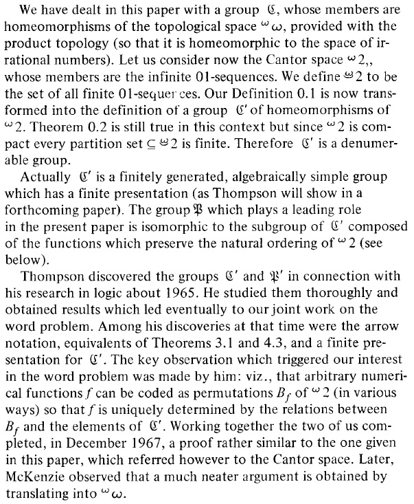 Excerpt from McKenzie and Thompson's "An elementary construction of unsolvable word problems in group theory"