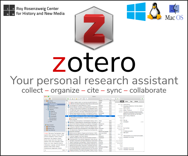 Zotero - your personal bibliographic research assistant