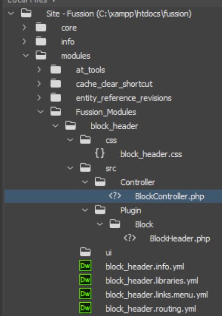 My module structure