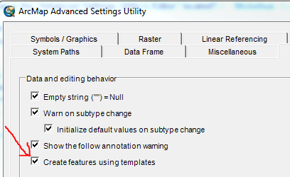 Advanced Arcmap Settings program