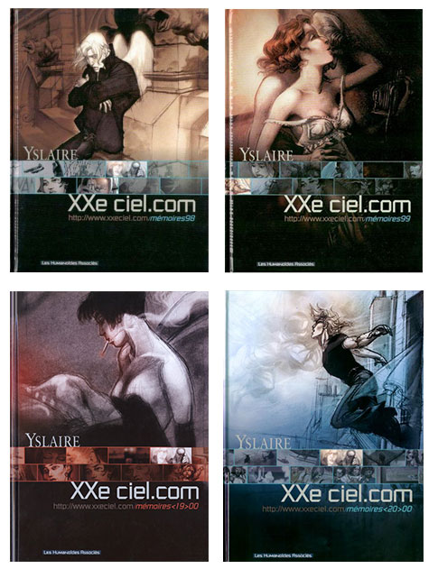 covers of various albums in the series