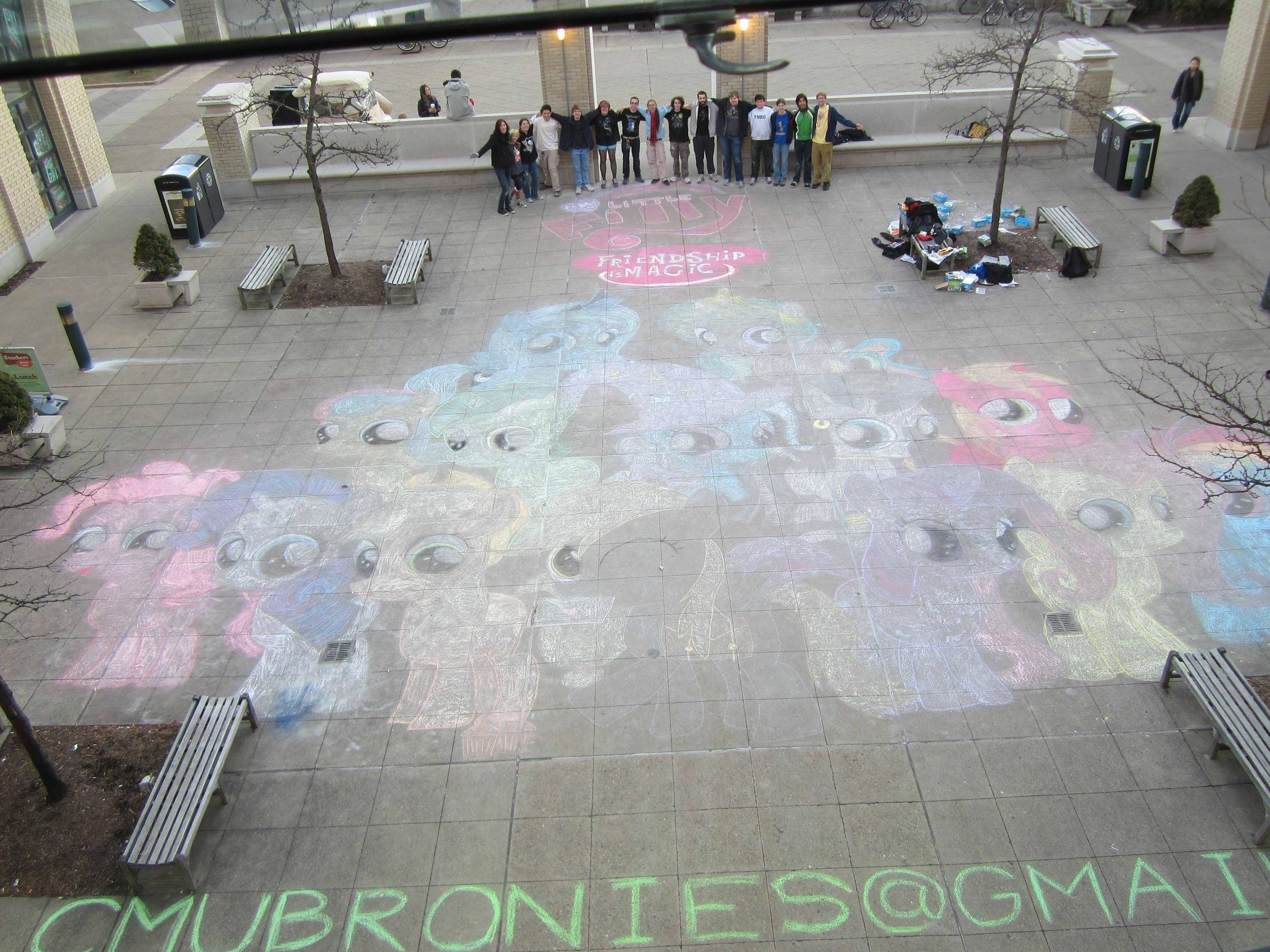 Another giant chalk drawing